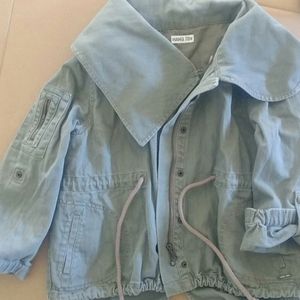 Hang Ten Bog Collar Zip/Snap Olive Jacket